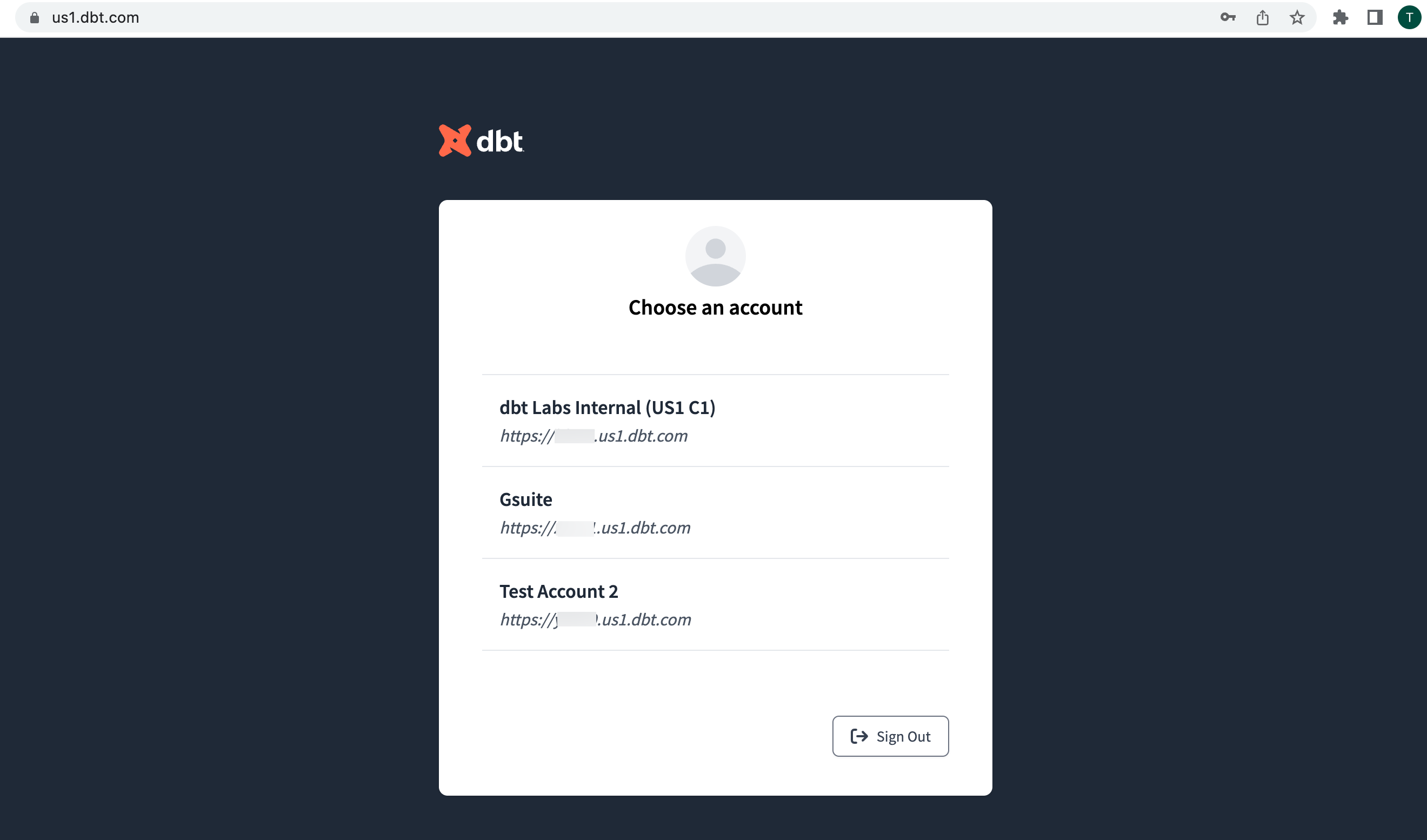 dbt Cloud accounts dbt Cloud accounts